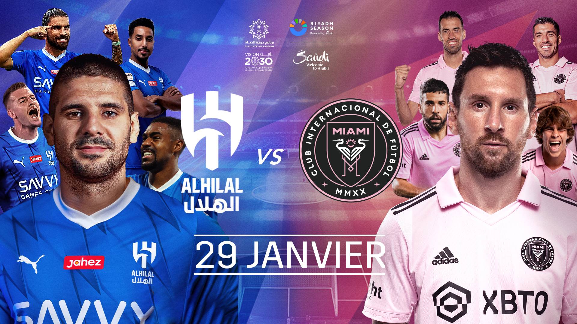 Al Hilal v Inter Miami – Friendly Club Match – Riyadh Season Cup – 29-Jan-2024