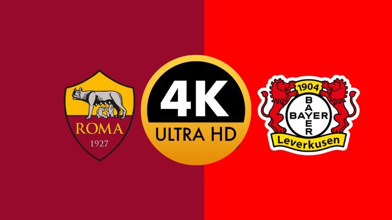 Roma vs Bayer Leverkusen – 4k – 02-May-2024